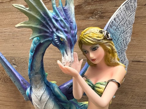 Mermaid With Sea Serpent Resin Figurine 10.5" x 10" - Picture 3 of 6