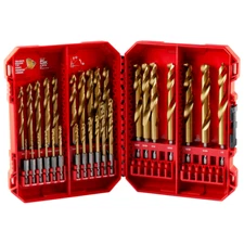 Milwaukee SHOCKWAVE 29PC Impact Duty RED HELIX Titanium Drill Bit Set 48-89-4672