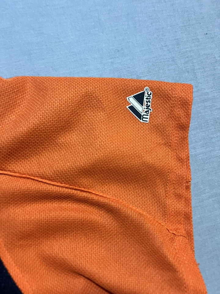 Camiseta de béisbol Baltimore Orioles Robbins Majestic Cool Base XL botón naranja. Foto 4 de 4