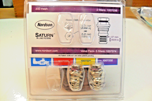 qty 2 - 1007231 & 1007232 Nordson Saturn In Line Mesh Filter Factory Sealed - Picture 2 of 4