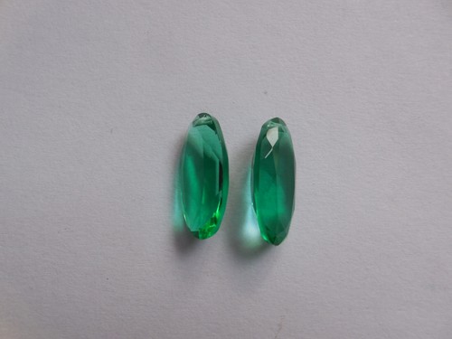 Cuentas de corte ovalado facetadas perforadas de cuarzo apatita verde hidro d... - Imagen 5 de 6