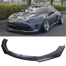 For 17-20 Toyota 86 GT Matte Black Front Bumper Lip Body Kit Spoiler Splitter
