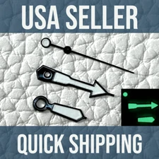 Green Lume Black Watch Hands For NH35 NH36 NH38 7S26 7S36 4R35 4R36 Mod Parts