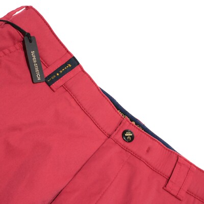 Meyer NWOT Polyamide Blend Golf Chinos / Casual Pants Size 33 US Augusta In Red