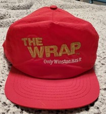 Vintage Winston Cigarettes The Wrap Only Winston Has It Snapback Cap Hat