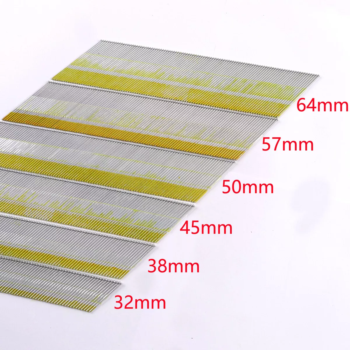 15 Gauge Angled Finish Nails 34 Degree For Air Nailer Gun DA