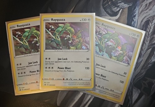 X3 Pokémon TCG Rayquaza SWSH Black Star Promo SWSH029 Holo Promos -NM-