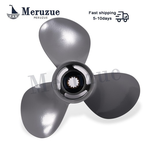 11 x 15 Boat Propeller for Honda BF 35-60HP 13 Spline 59130-ZV5-015AH 15"Pitch - Foto 5 di 8