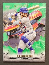 2023 Topps Inception Baseball Base #26 Bo Bichette Green Parallel Blue Jays