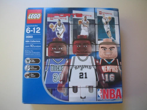 LEGO SPORTS NBA COLLECTORS #3560 Ray Allen, Tim Duncan, Pau Gasol -  NEW