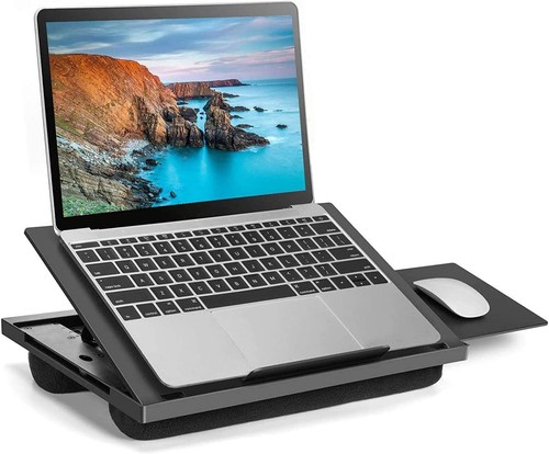 HUANUO verstellbarer Winkel Lap Desk - Mauspad, Kissen - tragbarer Laptopständer