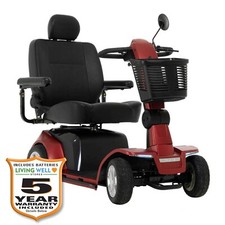 Pride Maxima HD Mobility Scooter, 500 lb Weight Cap, W/ 5-Year Extended Warranty