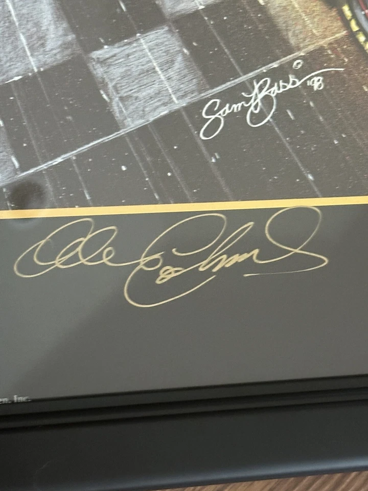 Dale Earnhardt Sr. Signed, JSA, Custom Framed 32x25 Lithograph  - Image 2 of 4