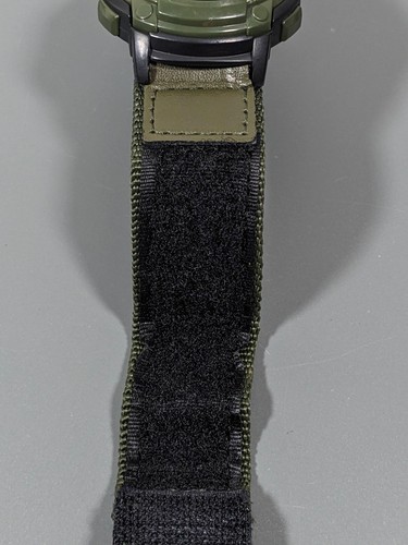 Digital Day Date Alarm Timer Green Canvas Band Watch 8.5 In - Picture 11 of 21