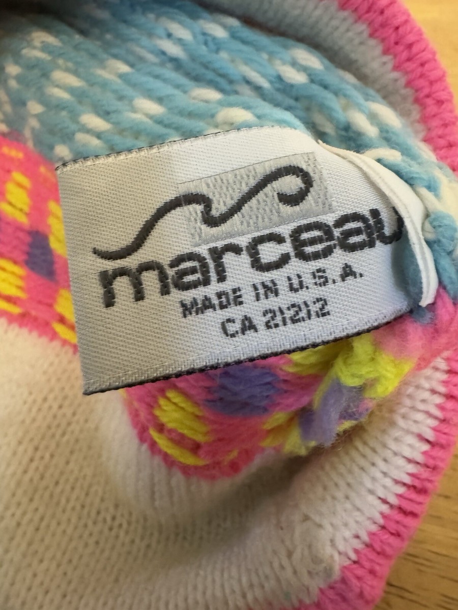 NWT Vintage Marceau Sports WOOL Womens Ski Hat Bow Purple Teddy Bear Snowboard‎ $_12.JPG?set_id=880000500F main image 2
