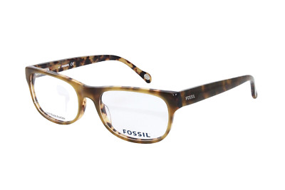 Fossil Eyeglasses Men's Optical Frame Claude FX1 Khaki Tortoise 52mm NEW!