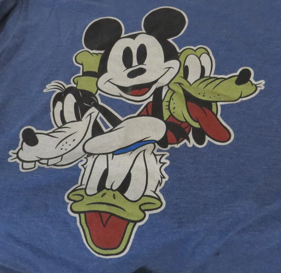Camiseta Disney Niños Jóvenes XL Azul Pato Mickey Donald, Pluto, Goofy Foto 2 de 4