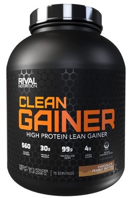 RIVAL NUTRITION Clean Gainer Protein Powder (Chocolate Peanut Butter, 5 lb) |...