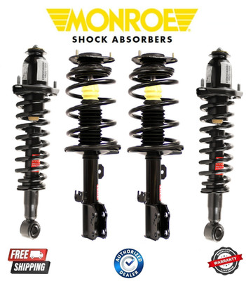 Complete Monroe Front & Rear  Coil Spring-Quick-Strut For 03-08 Toyota Matrix