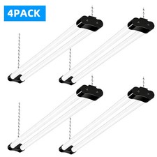 4-pack 4 Ft. Led Utility Shop Lights 40w 5000k 4800lm Hanging Ceiling Mount 4-pack 4 Ft. Led Utility Shop Lights 40w 5000k 4800lm Hanging Ceiling Mount