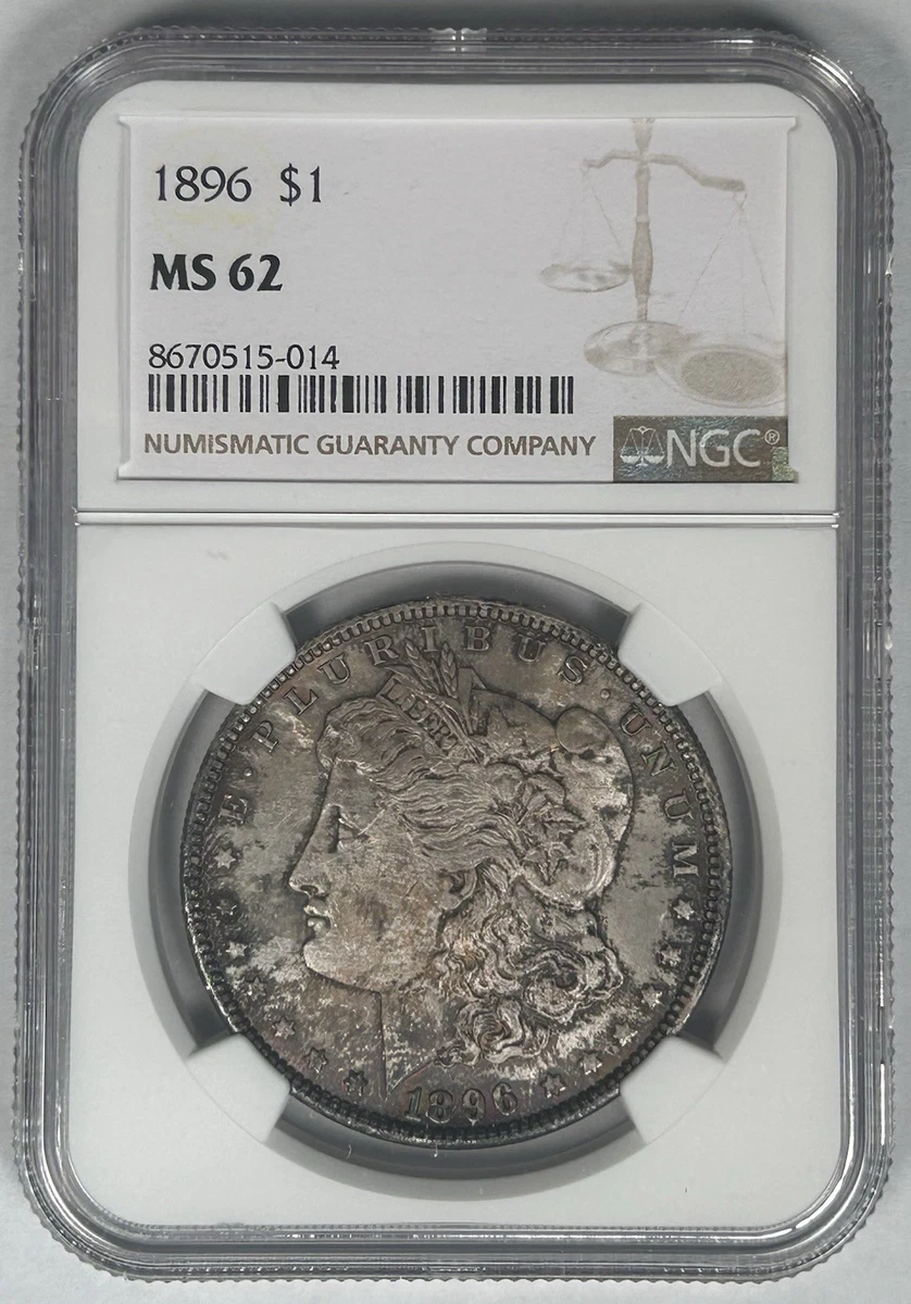 アメリカ　モルガンダラー銀貨1896 MS-62 PCGS アメリカ モルガンダラー銀貨1896 MS-62 PCGS - メルカリ