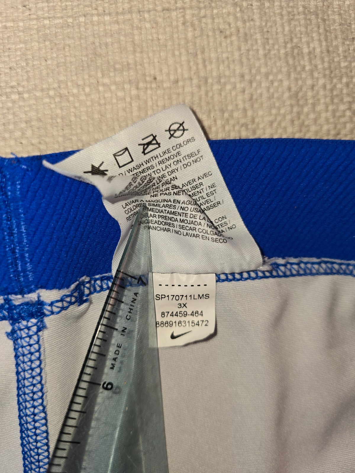 Nike Pro Hypercool Compression Tights 3X Blue Geo… - image 11