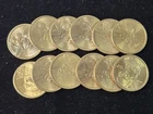 2000P Sacagawea Gold Liberty Dollar Coin 2000 P • Average Circulated • 12 COINS