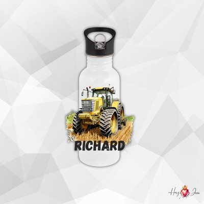 Personalisierte Trinkflasche mit Namen Thermobecher Traktor Geschenkidee_0026E