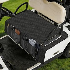 Gleecosy Golf Cart Seat Covers, Universal for 2-Person Seats, Black black