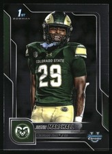 2025 Bowman University Chrome #135 Justin Marshall Colorado State Rams