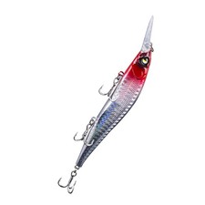 Jerkbaits For Bass With Treble Hook Medium Diving Minnow Fishing Lure Hard VBGD
