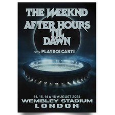 The Weeknd Poster London 2026 UK Tour Print A5-A1 Poster For Weeknd Fans