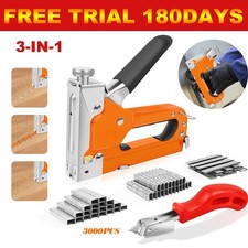 2025 Heavy Duty Staple Gun with 3000 Staples 3 in 1 Staple Nail Steel Gun 0.0031 per staple