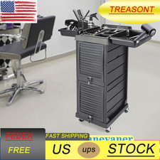 7 Tiers Hair Salon Storage Cabinet Beauty Barber Cart Organizer Rolling Cart