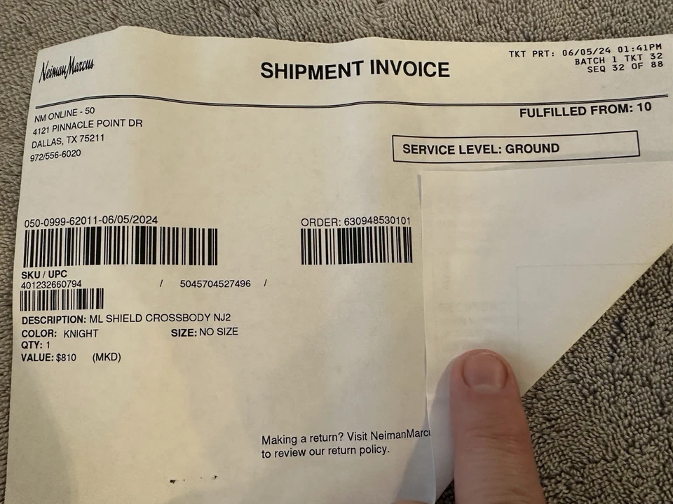 Bolso Bandolera Burberry Shield Knight Azul Cubierta Antipolvo - Nuevo Hermoso e Impecable Foto 4 de 4