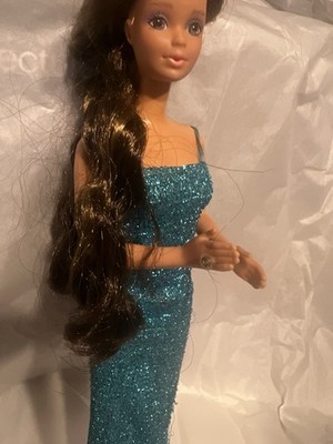 Barbie Jewel Secrets Whitney Steffi Face 1986 Mattel in Original Dress  