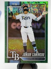 2026 Topps Series 1 - Junior Caminero #328 Green Chrome /99 Rays 73/99