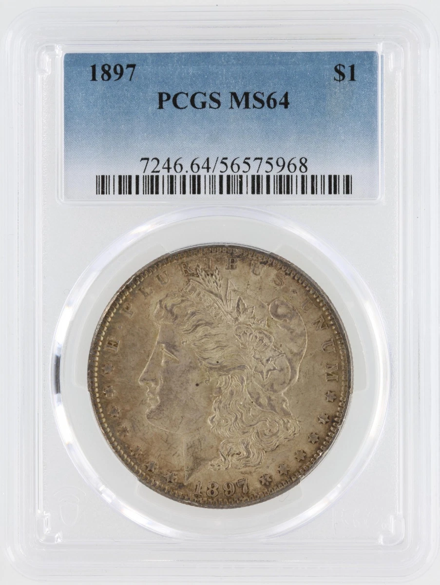 MS 64 Graded 1897 Year Morgan US Dollars (1878-1921) for sale | eBay