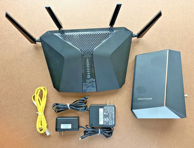 Netgear Nighthawk CM2000 Modem + AX6 AX5400 WiFi 6 Router Bundle   Works Great