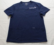 Cherokee Men's 3-Pocket Ultra Relaxed V-Neck Scrub Top CN6 Navy Small NWT