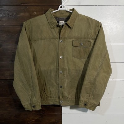 Flint And Tinder Waxed Trucker Jacket Mens 2XL Wool Blanket Lined Field Rancher