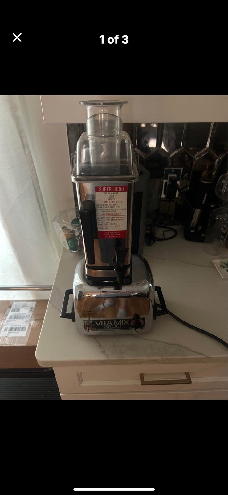 VTG VitaMix Mixer 3600  with Action Dome & Spigot Juicer Blender Tested