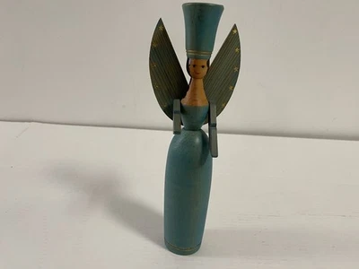 Bougeoir Erzgebirge ange 28 cm. Bon état - Photo 1/3