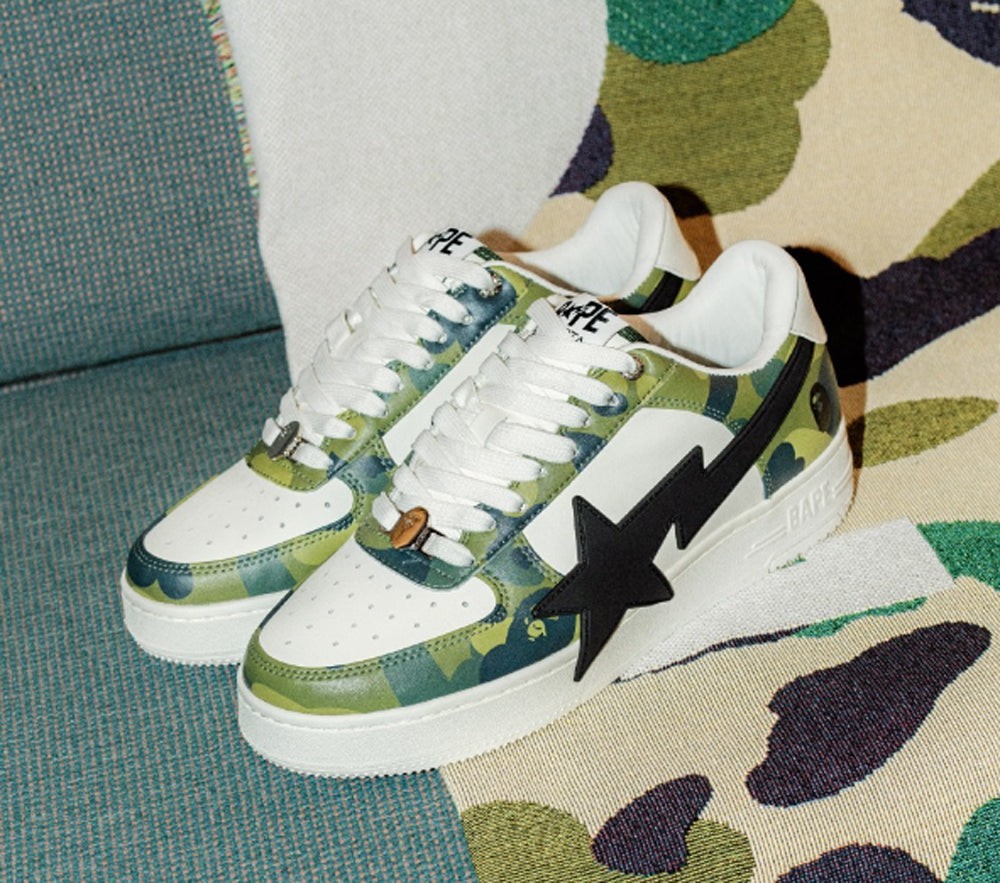 A BATHING APE Men's BAPE STA OS #1 1L30-191-308 Green | eBay