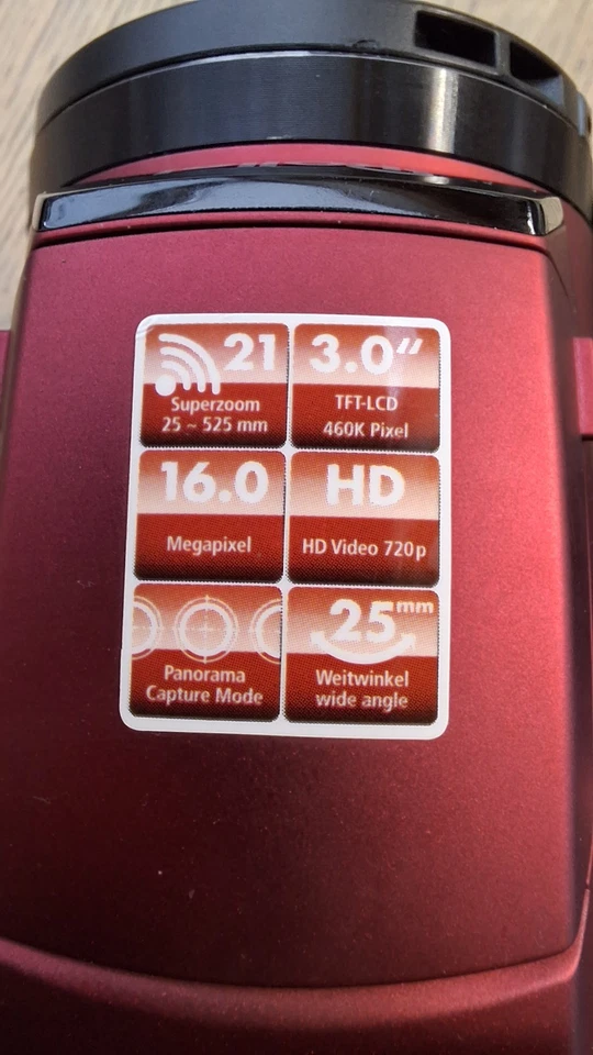 Rollei 21X Optical Superzoom Powerflex 210 HD *TOP* Zustand - Bild 4 von 4