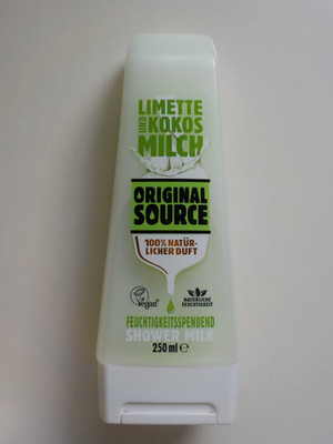 ORIGINAL SOURCE LIMETTE UND KOKOSMILCH Shower Milk Duschgel Rare UK Vegan 250ml