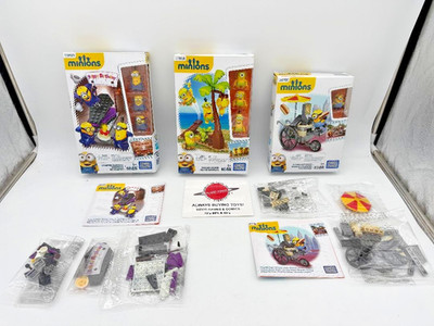 Minions Mega Bloks Lot Banana Island Flying Hot Dogs Vampire Surprise