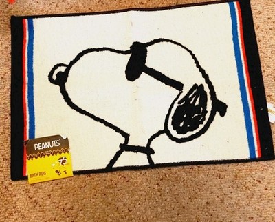 Peanuts Snoopy Patriotic Bath Rug Franco 20x30 Red White Blue New Tag Wear