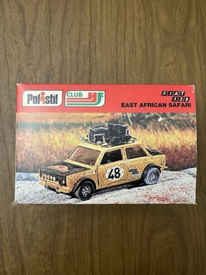 Vintage Polistil Fiat 128 East African Safari Rally Car “Mudded