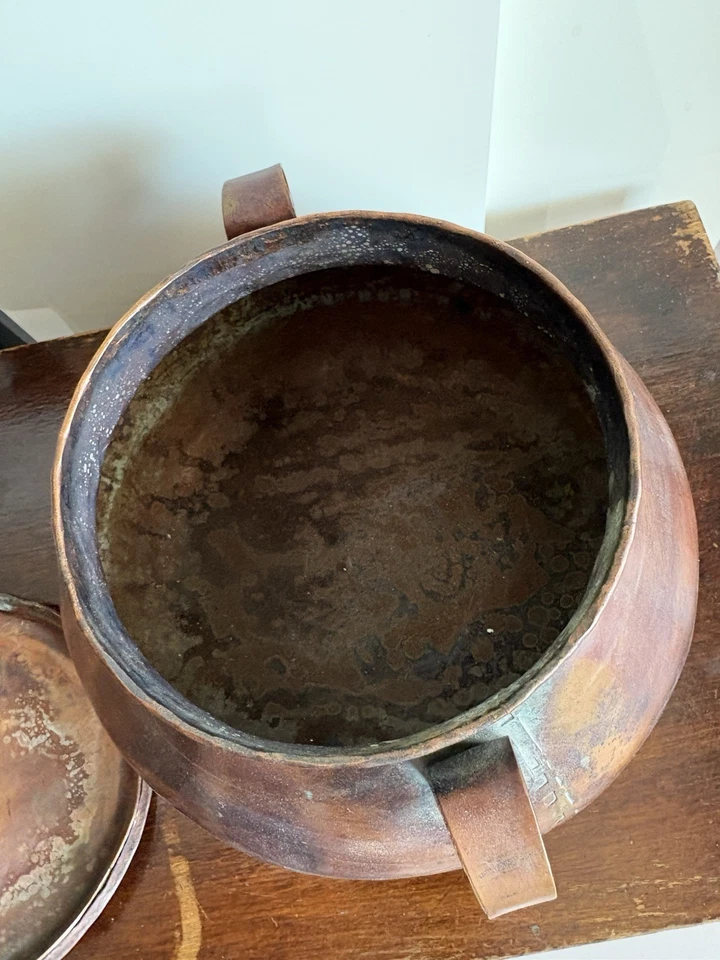 Magnifique Chaudron En Cuivre Ancien. - Photo 3/4